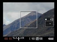 Canon EOS 5D Mk II - LV 10x magnify
